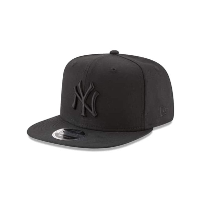 New York Yankees Gorra | New Era MLB Black On Black High Crown 9fifty Snapback Cap Mexico - Negros